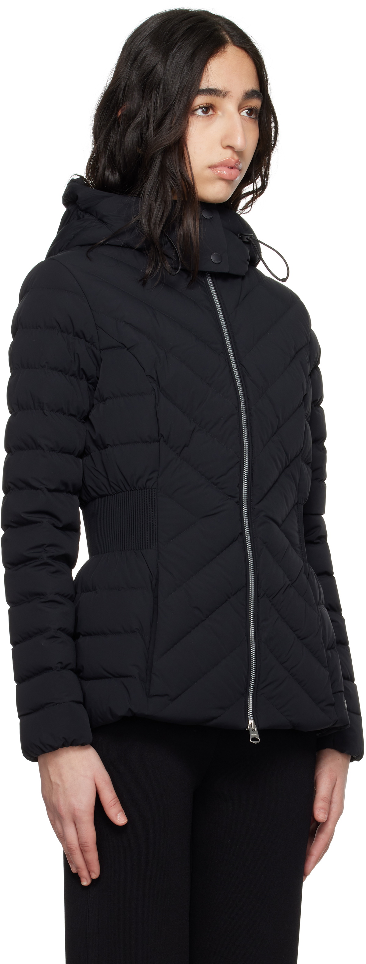 MACKAGE Black Idalee Hooded Light Down Jacket