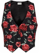 MAGDA BUTRYM - Rose Print Jersey Vest