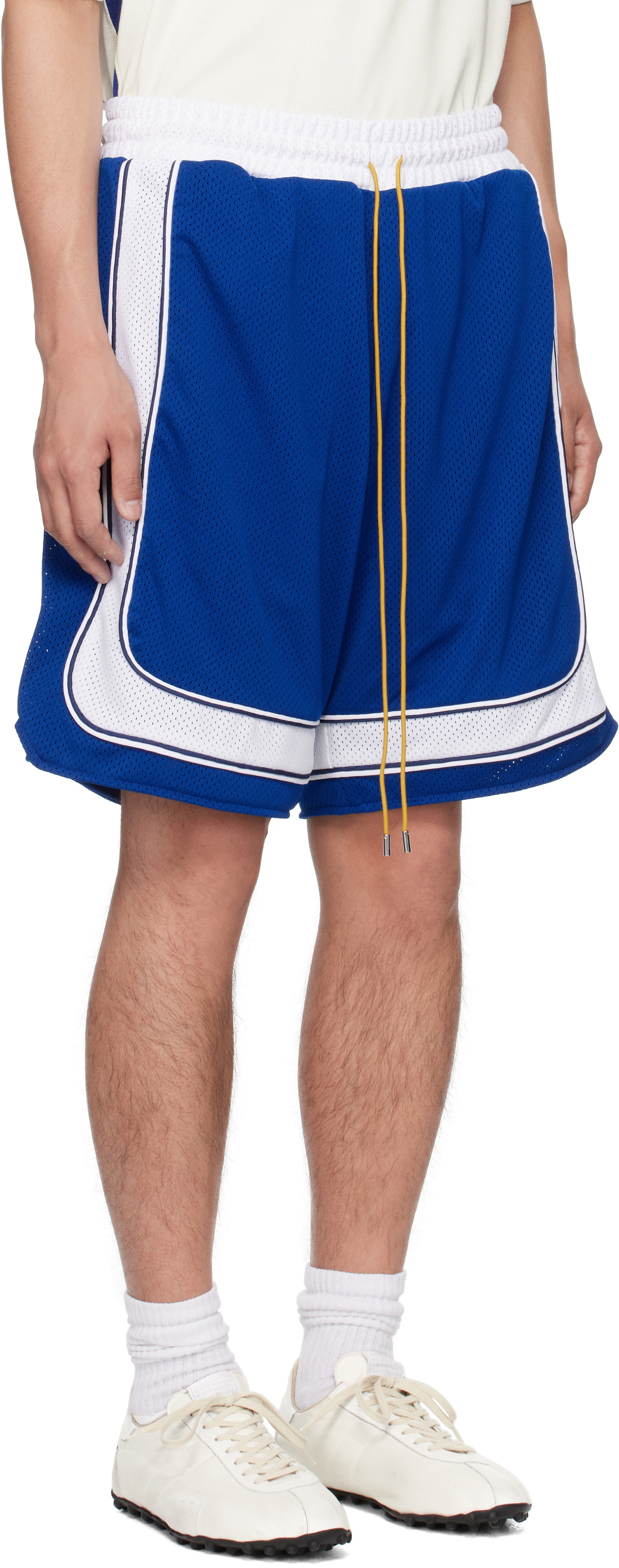 Rhude Blue & White Como Basketball Shorts