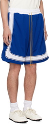 Rhude Blue & White Como Basketball Shorts