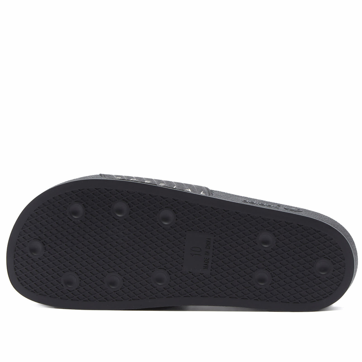 Adidas Statement Men's Adidas SPZL Adilette Sneakers in Core Black/Chalk White