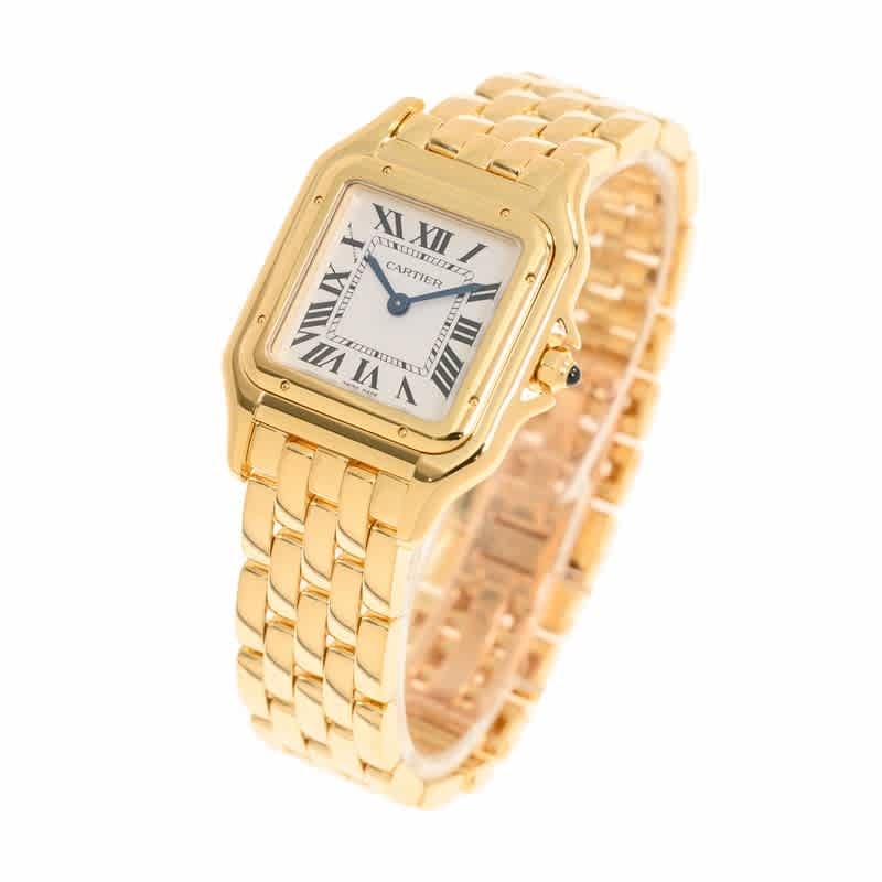 Cartier Panthere De Cartier Medium Model White Dial Ladies Watch WGPN0058