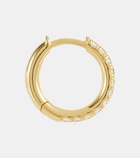 Spinelli Kilcollin Mini Micro Hoop Pavé 18kt gold and diamond single earring