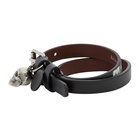 Alexander McQueen Black Graffiti Wrap Bracelet