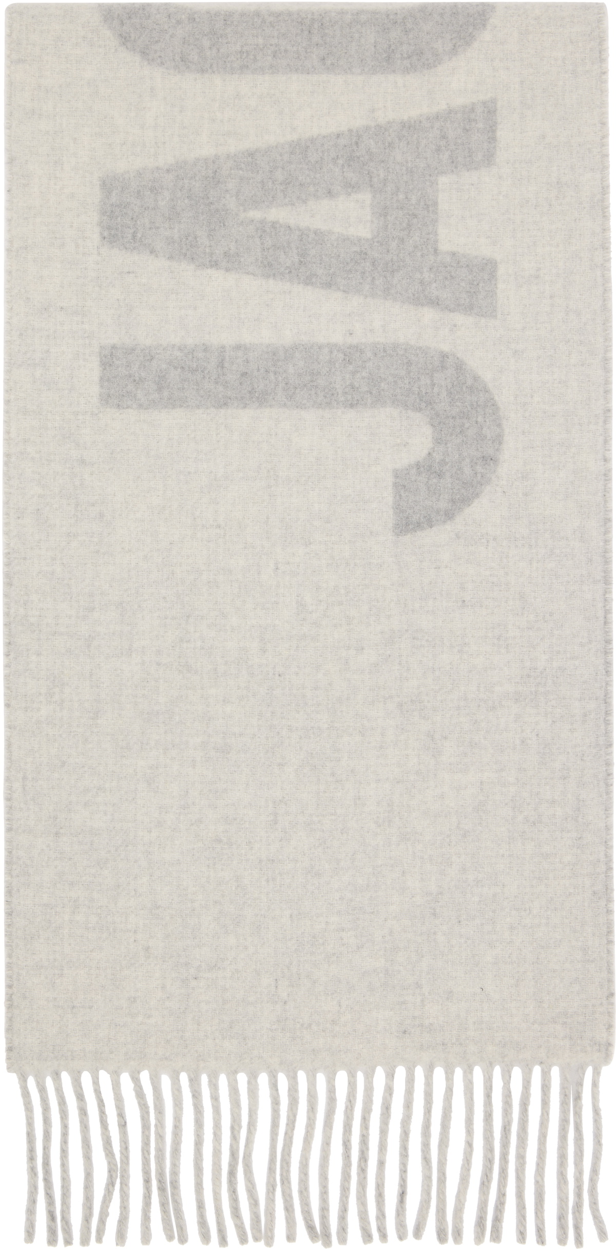 JACQUEMUS Gray 'The Jacquemus' Scarf