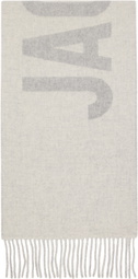 JACQUEMUS Gray 'The Jacquemus' Scarf