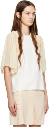 See by Chloé White Paneled T-Shirt