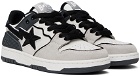 BAPE Gray & Black STA #5 Sneakers