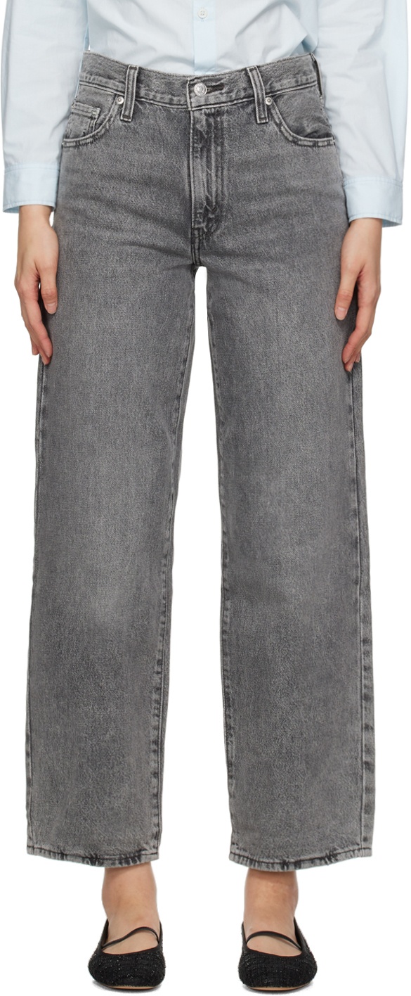 Photo: Levi's Gray Baggy Dad Jeans