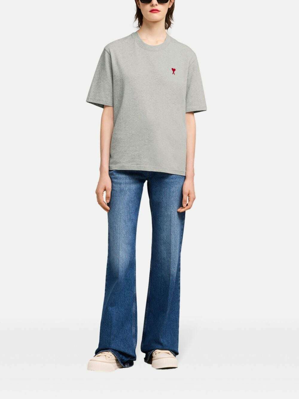 AMI PARIS - T-shirt With Embroidery