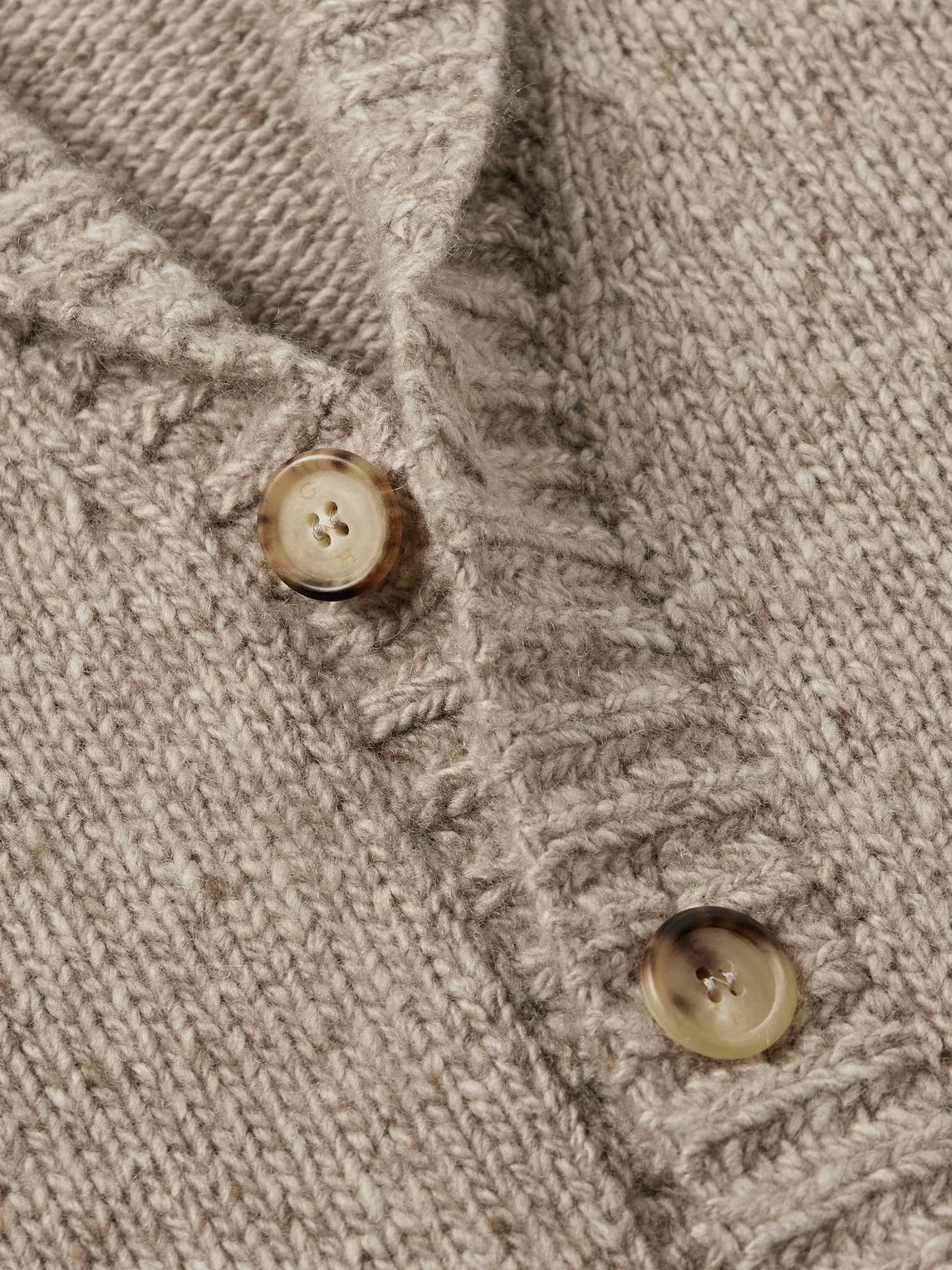 Gabriela Hearst - Thom Shawl-Collar Cashmere Cardigan - Neutrals