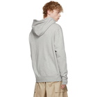 Moncler Genius 2 Moncler 1952 Grey Logo Zip-Up Hoodie