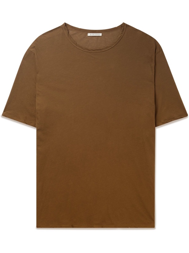 Photo: Échapper - Cotton T-Shirt - Brown