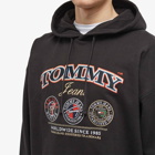 Tommy Jeans Men's Skater Logo Hoody in Black
