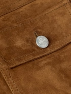 Ralph Lauren Purple label - Suede Trucker Jacket - Brown