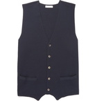 Boglioli - Bonded Virgin Wool Sweater Vest - Men - Navy