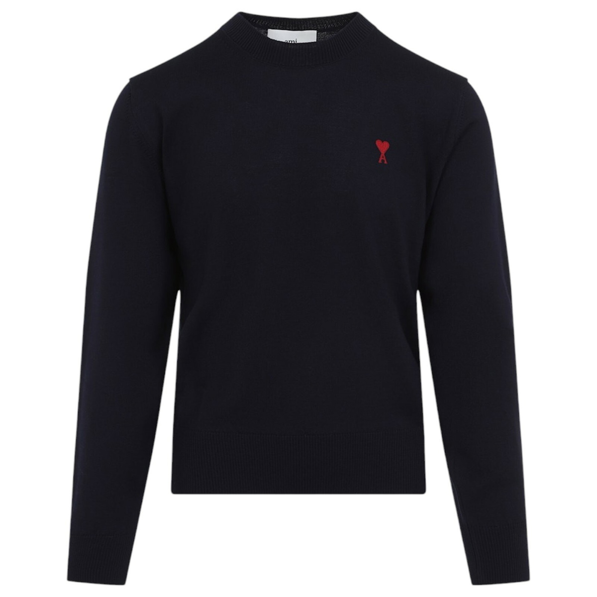 【送料&関税込】Ami Alexandre Mattiussi Logo Crew Neck Sweat Green 'Ami Alexandre Mattiussi' Sweatshirt by AMI Paris on Sale