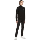 Lacoste Black Tricot Half-Zip Sweatshirt