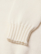 De Bonne Facture - Countryside Wool Rollneck Sweater - White