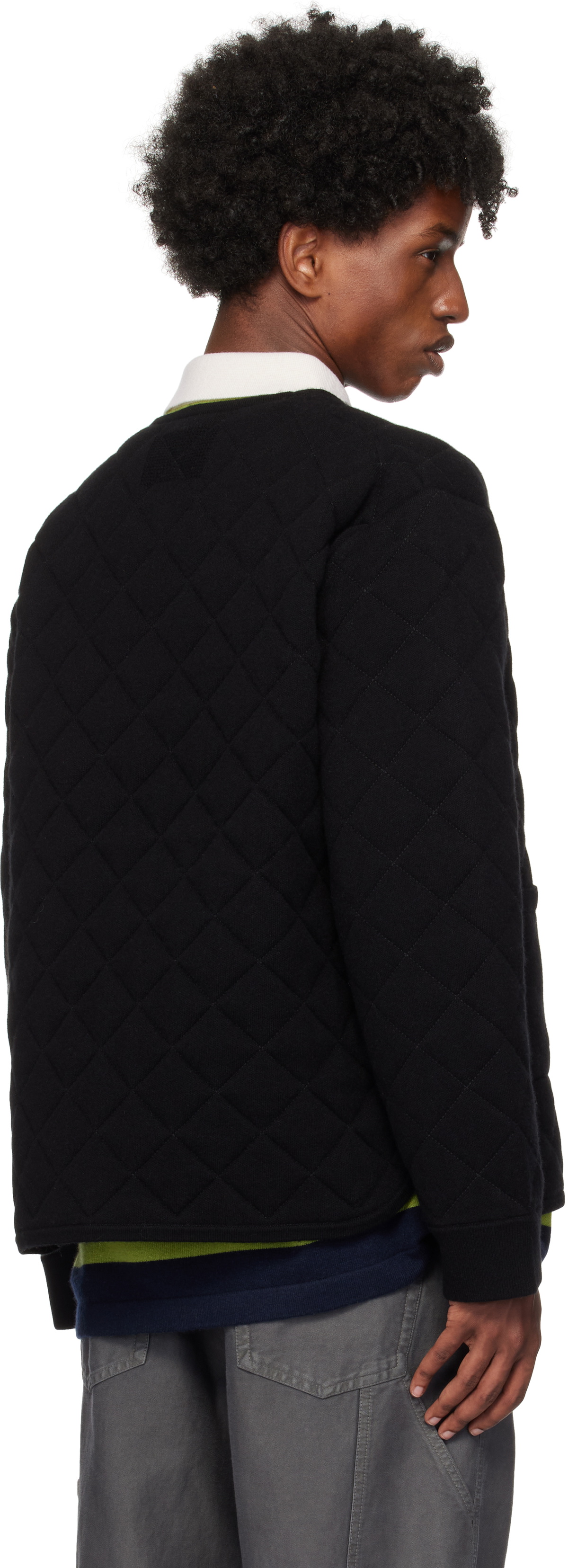 Guest in Residence Black Quilted Liner Jacket
