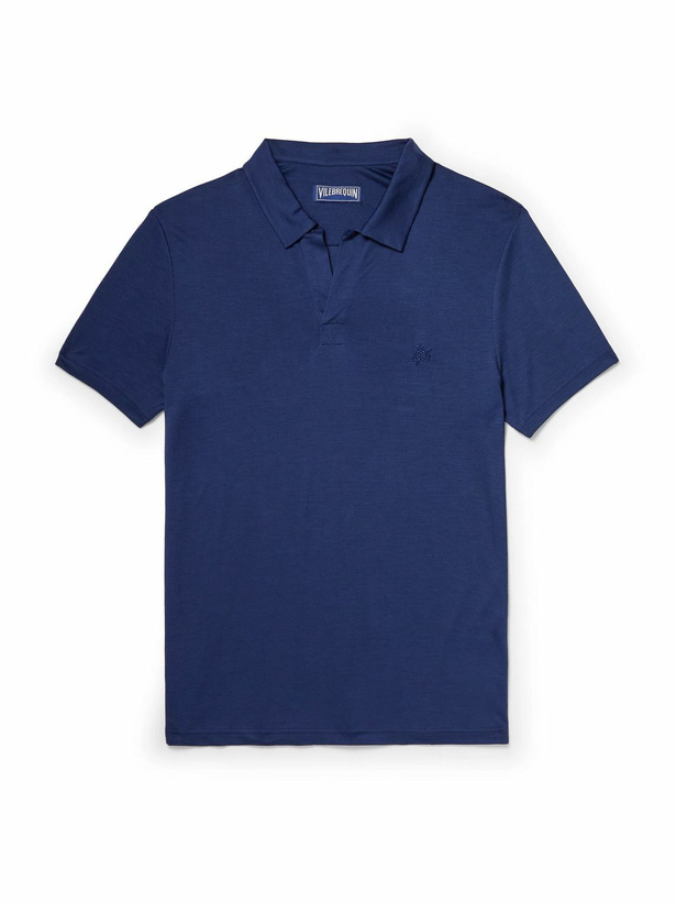 Photo: Vilebrequin - Pirinol TENCEL™ Lyocell Polo Shirt - Blue