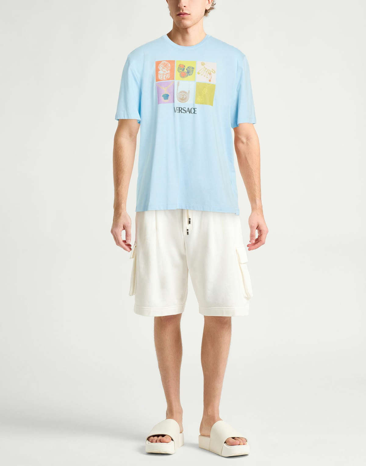 Versace Mens T-shirt Azure