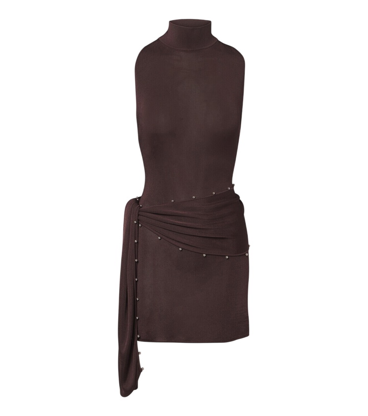 Photo: De La Vali Belted embellished minidress