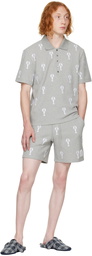 Thom Browne Gray Lobster Shorts