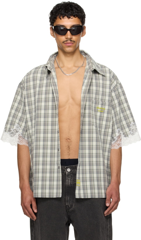 Photo: Martine Rose SSENSE Exclusive Gray Lace Overshirt