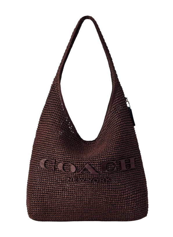 Photo: Coach Refined Weave Straw Brooklyn Shoulder Bag 39