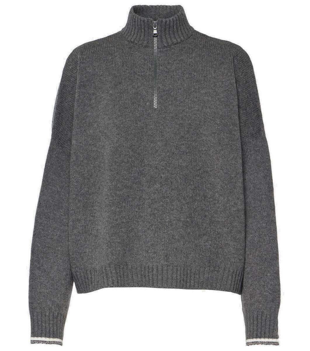 Brunello Cucinelli Wool and silk-blend half-zip sweater Brunello Cucinelli