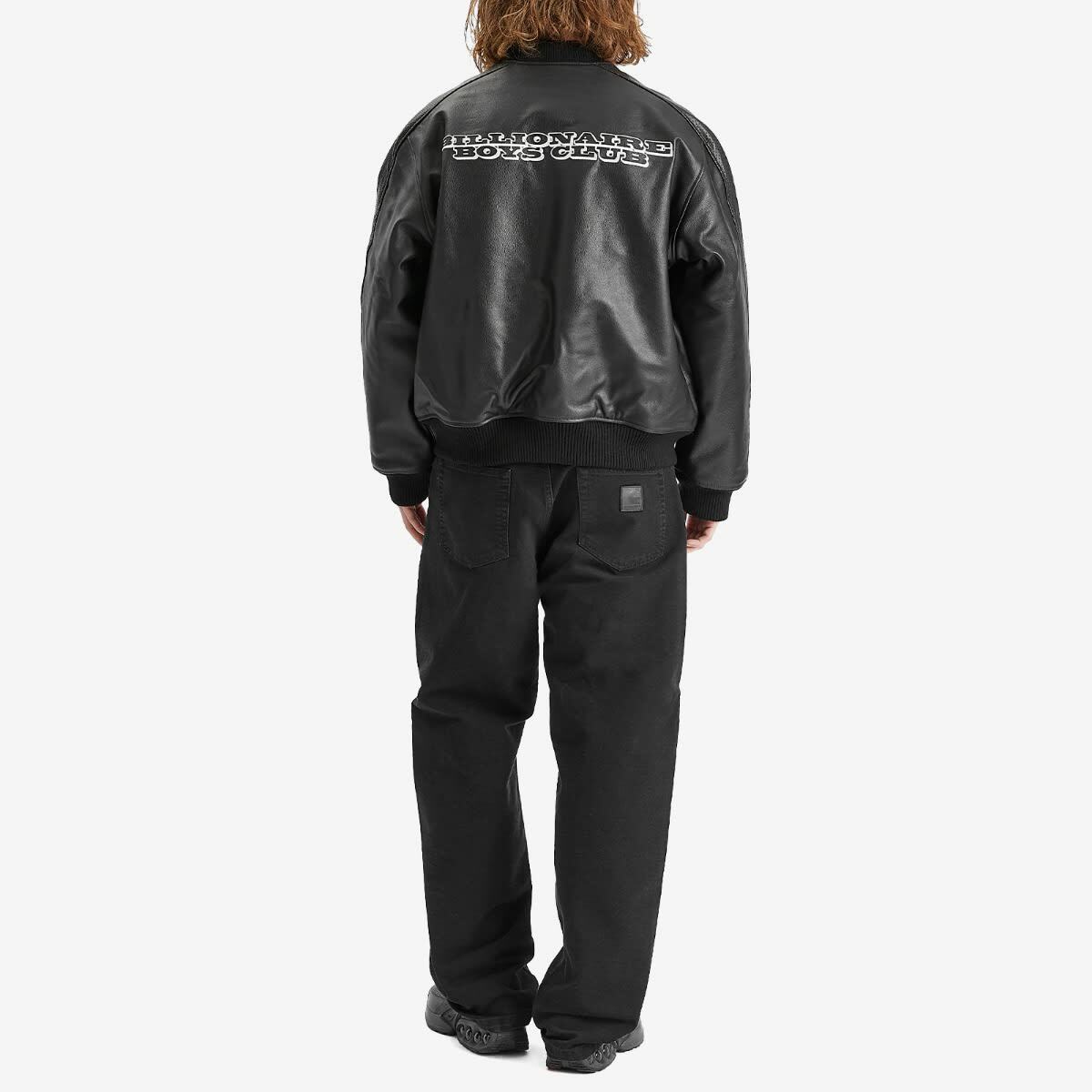 Billionaire Boys Club Men's OG Astro Leather Bomber Jacket in Black