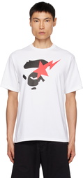 BAPE White Ape Face Sta T-Shirt