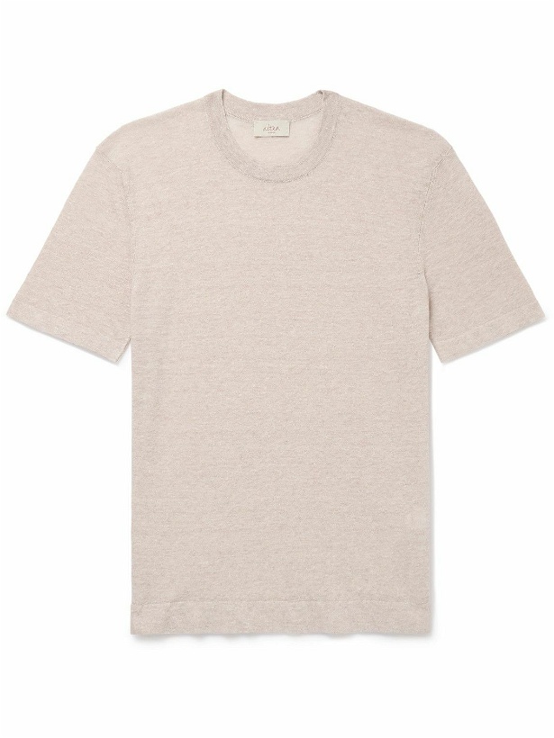 Photo: Altea - Linen and Cotton-Blend Jersey T-Shirt - Pink