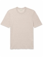 Altea - Linen and Cotton-Blend Jersey T-Shirt - Pink