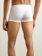 Zegna - Ribbed Cotton and Modal-Blend Boxer Briefs - White