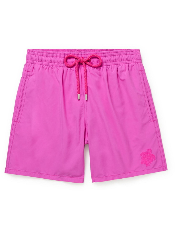 Photo: VILEBREQUIN - Moorea Embroidered Mid-Length Swim Shorts - Pink