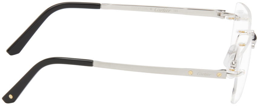 サングラス Cartier Cartier - CT0501S - 004 silver silver light b SILVER SILVER LIGHT BLUE Cartier METALLIC SILVER SUNGLASSES