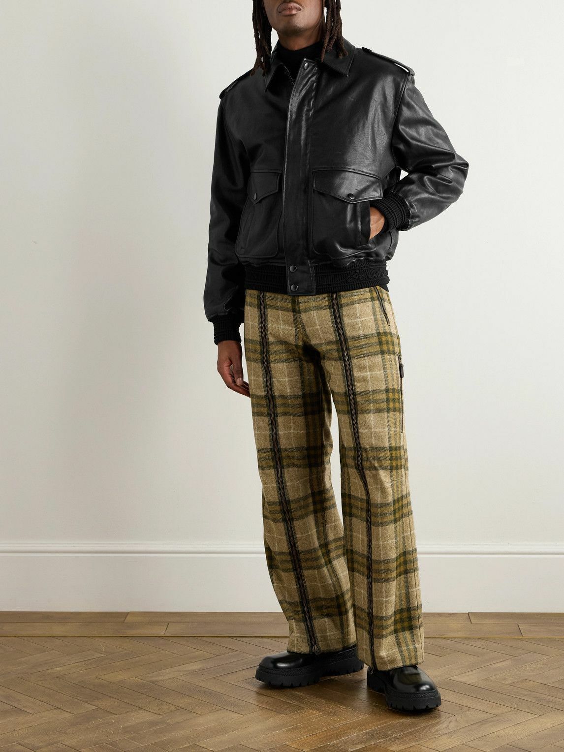 Burberry - Schott Leather Jacket - Black Burberry