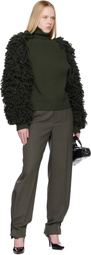 Jean Paul Gaultier Khaki 'The Loop-Stitch' Sweater