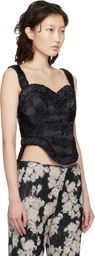Anna Sui Black Corset Top