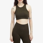 Fear of God ESSENTIALS Women's Waffle Sport Tank Top in Brown