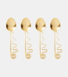 L'Objet Spirale set of 4 cocktail spoons