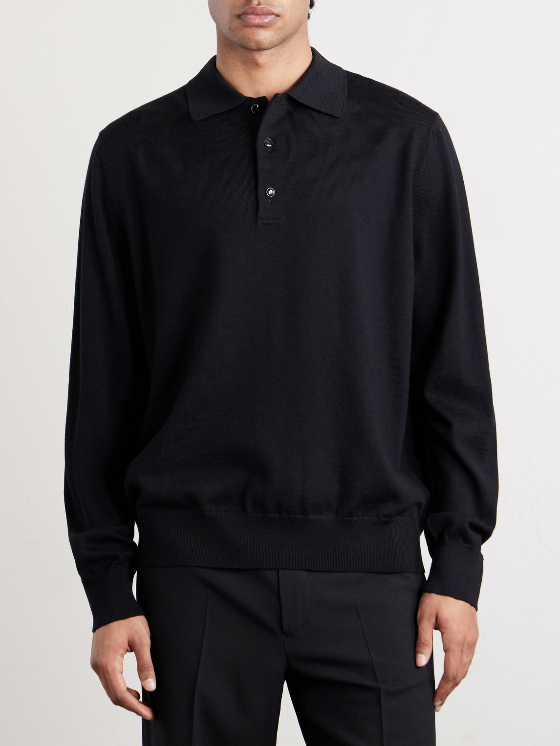 Givenchy - Wool Polo Sweater - Black