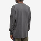 Stone Island Men's Long Sleeve Total Sleeve Logo T-Shirt in Charcoal