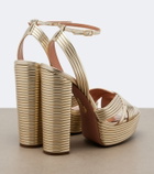 Aquazzura Sundance leather platform sandals