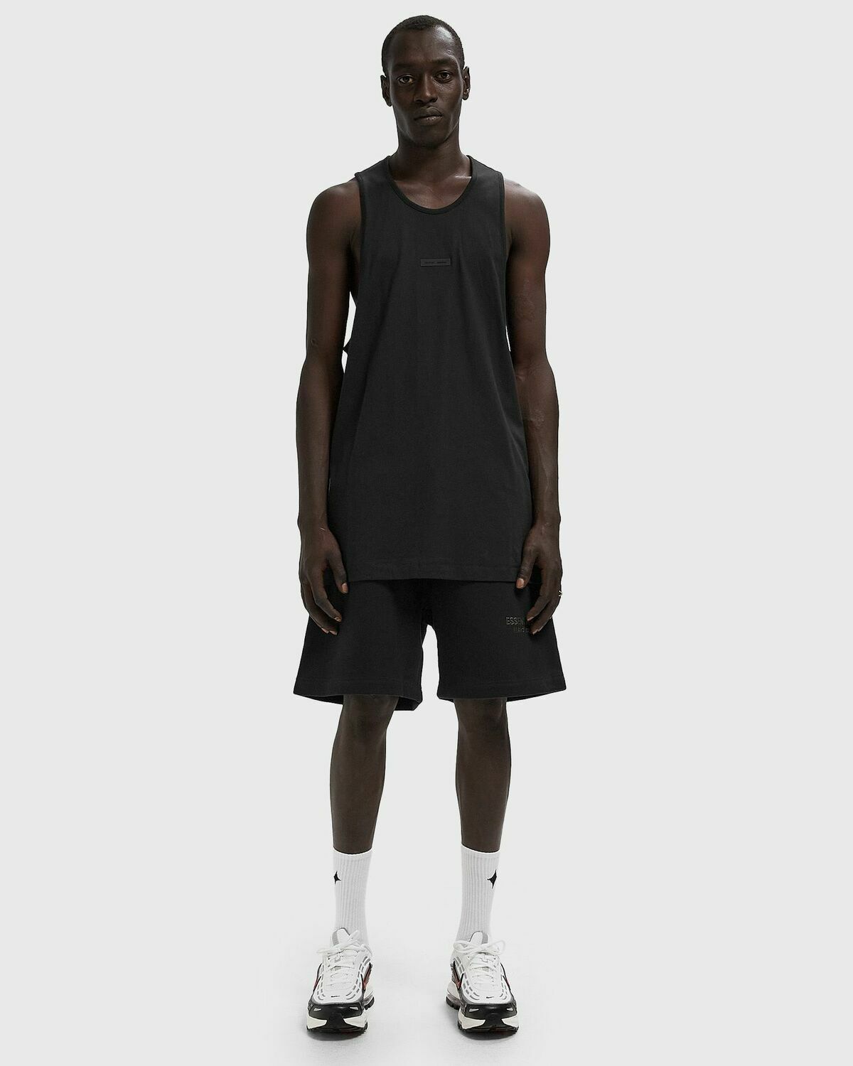 Fear of God Essentials VINTAGE FIT TANK Black Mens Tank Top