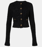 Balenciaga Cropped cotton-blend tweed cardigan