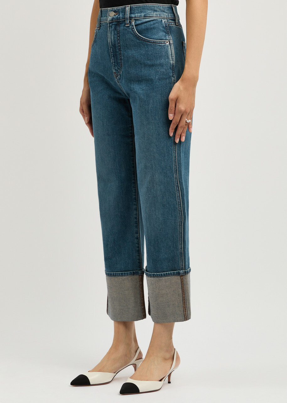 Veronica Beard Dylan Straight-leg Jeans Blue