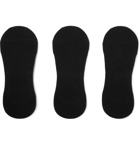 Polo Ralph Lauren - Three-Pack Stretch Cotton-Blend No-Show Socks - Black
